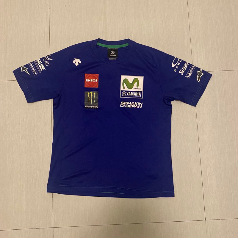 Original baju kaos drifit yamaha movistar Valentino rossi shirt
