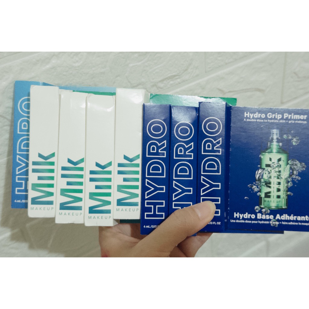 

(READY SAMPLE) milk hydro grip primer 4ml, pore eclipse primer 4ml