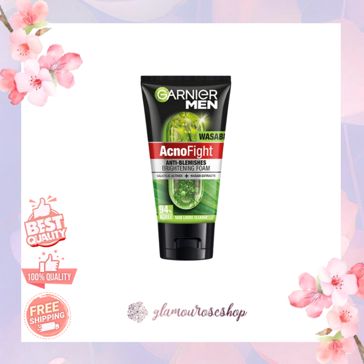 GARNIER MEN Facial Wash (Acno, PowerWhite,TLOC, Matcha, Brightening, SuperDuo,Charcoal,Wasabi,Scrub)