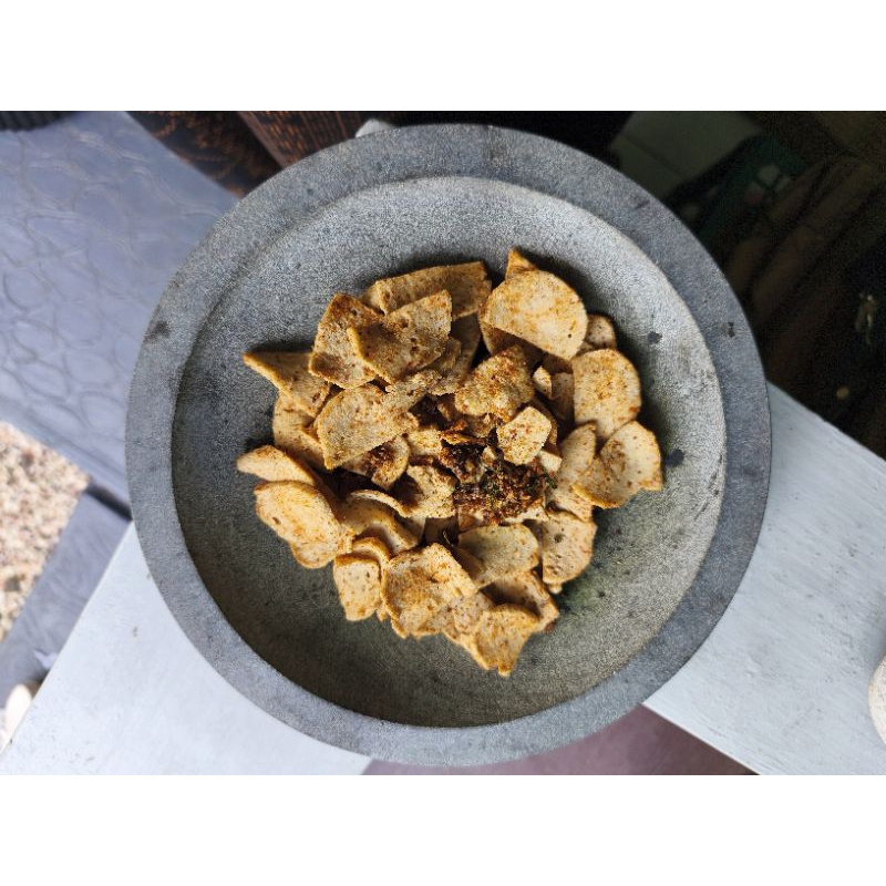 

KERIPIK BASRENG PEDAS DAUN JERUK
