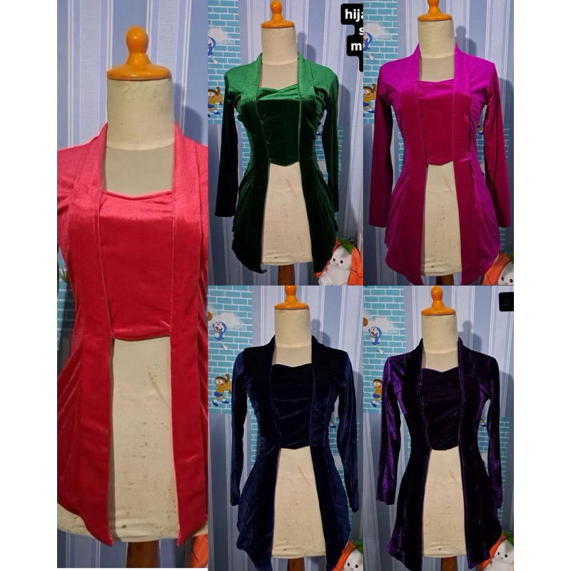 PRELOVED Kebaya penyanyi murah / kebaya bludru / kebaya wisuda / kebaya second