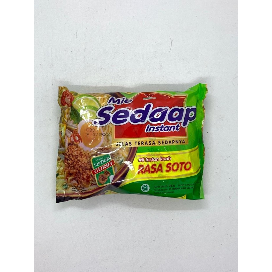 

MIE SEDAAP INSTANT RASA SOTO PAKET 5PCS GRATIS 1PCS