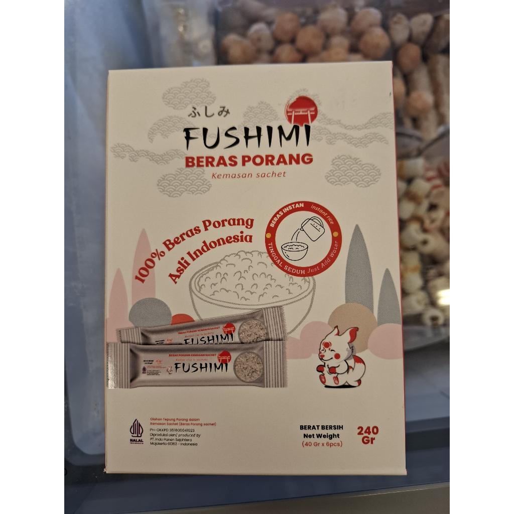 

FUSHIMI Beras Porang Asli Indonesia Kemasan Sachet 240gr