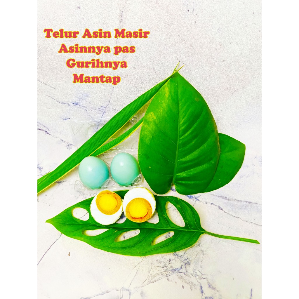 

TELUR ASIN OMEGA/MASIR Matang telur bebek asli 100% (6 BUTIR)
