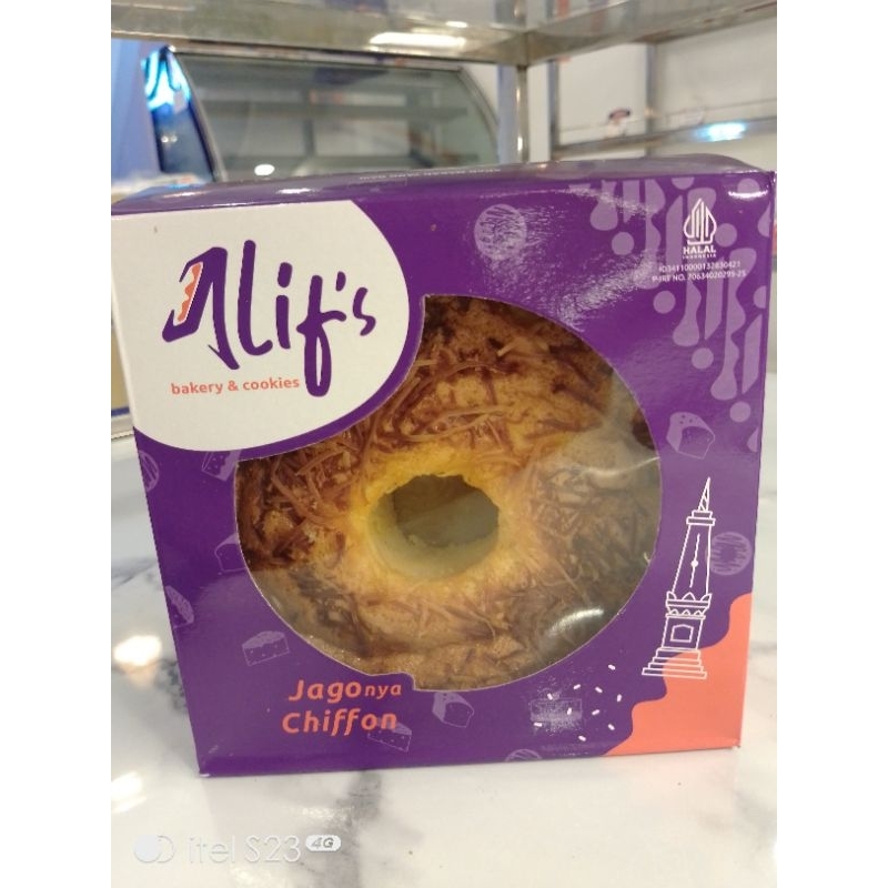 chiffon cake KEJU ukuran besar alif's bakery