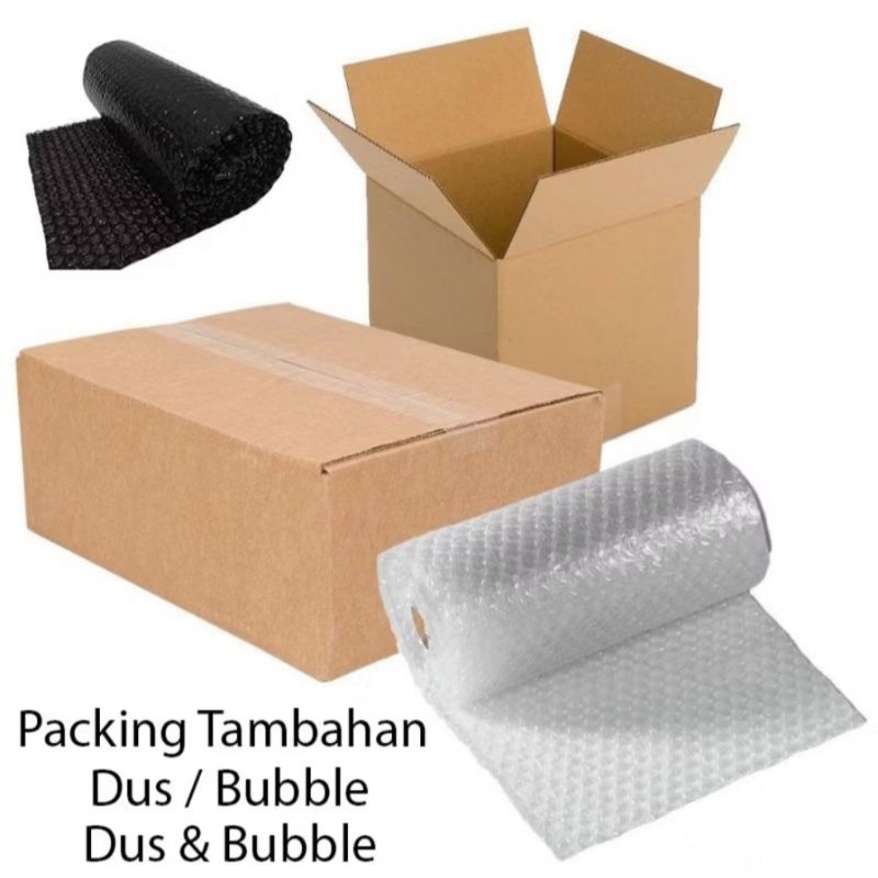 

Box / Dus, Bubble wrap packing tambahan