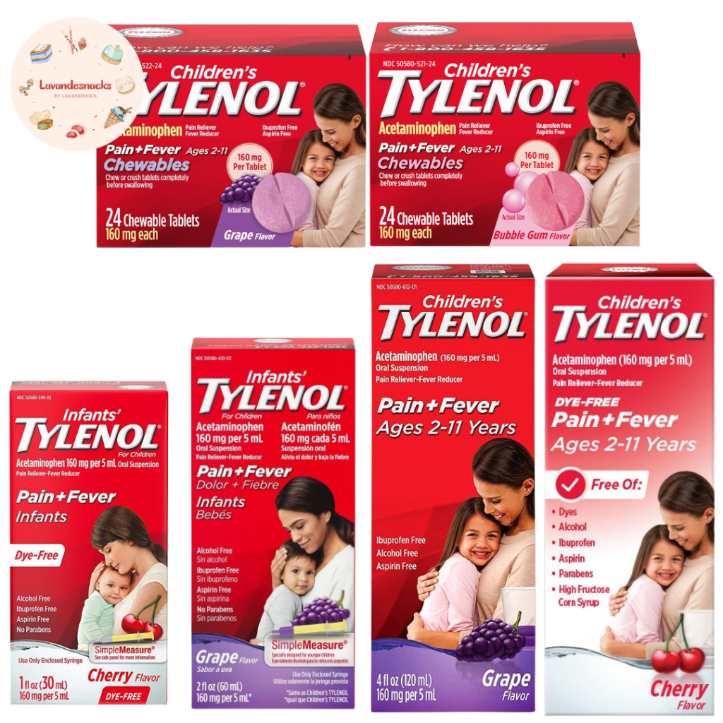 Obat Demam Anak Children’s Tylenol Pain + Fever Reducer Chewables