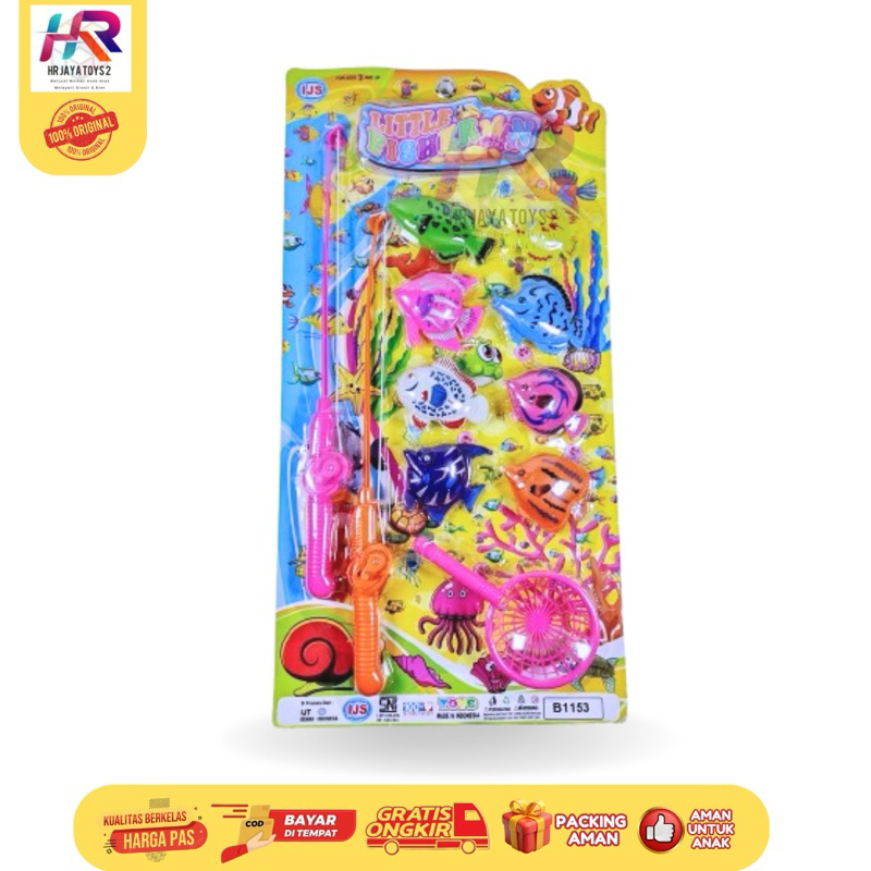 Mainan Pancing - Pancingan Ikan 8 PCS LITTLE FISHERMAN B1153