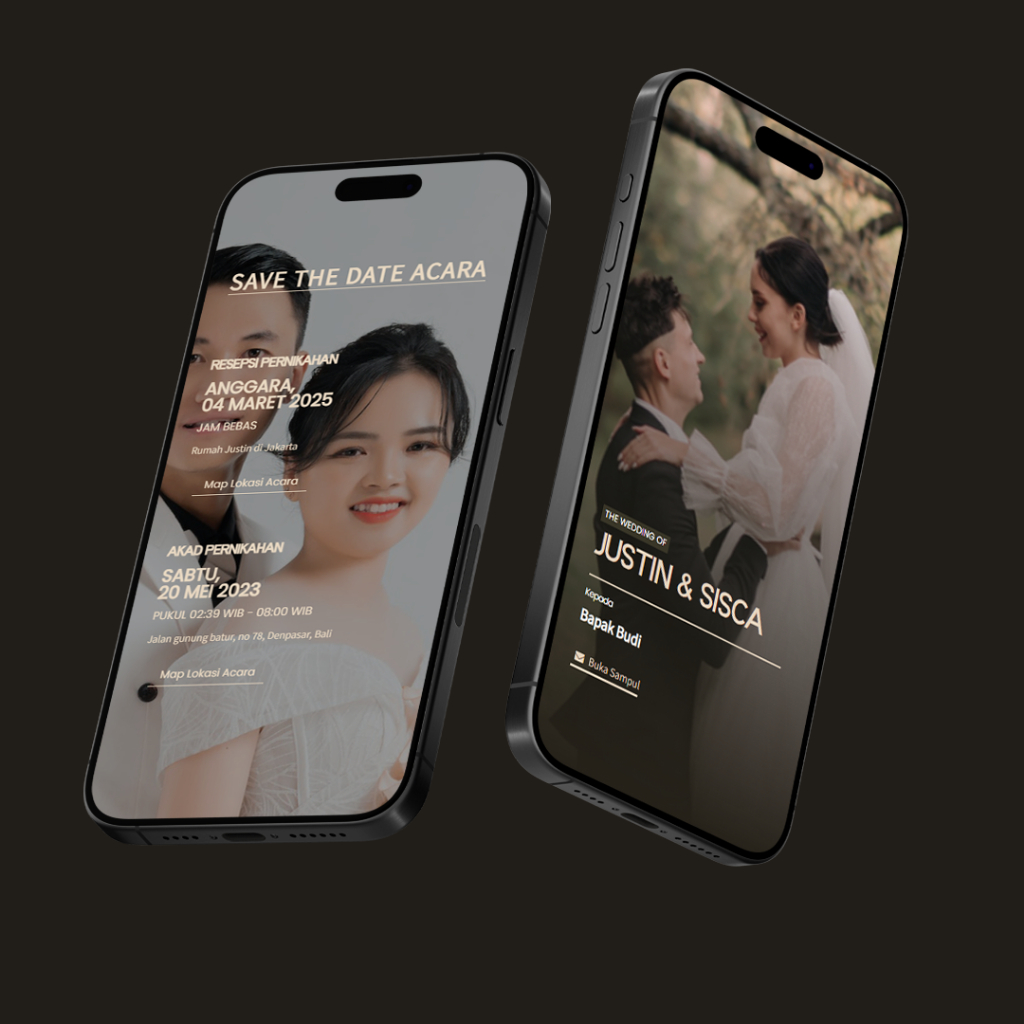 Undangan Digital Website Pernikahan Premium Vintage | Undangan Online Website | Tema Foto & Tanpa Fo