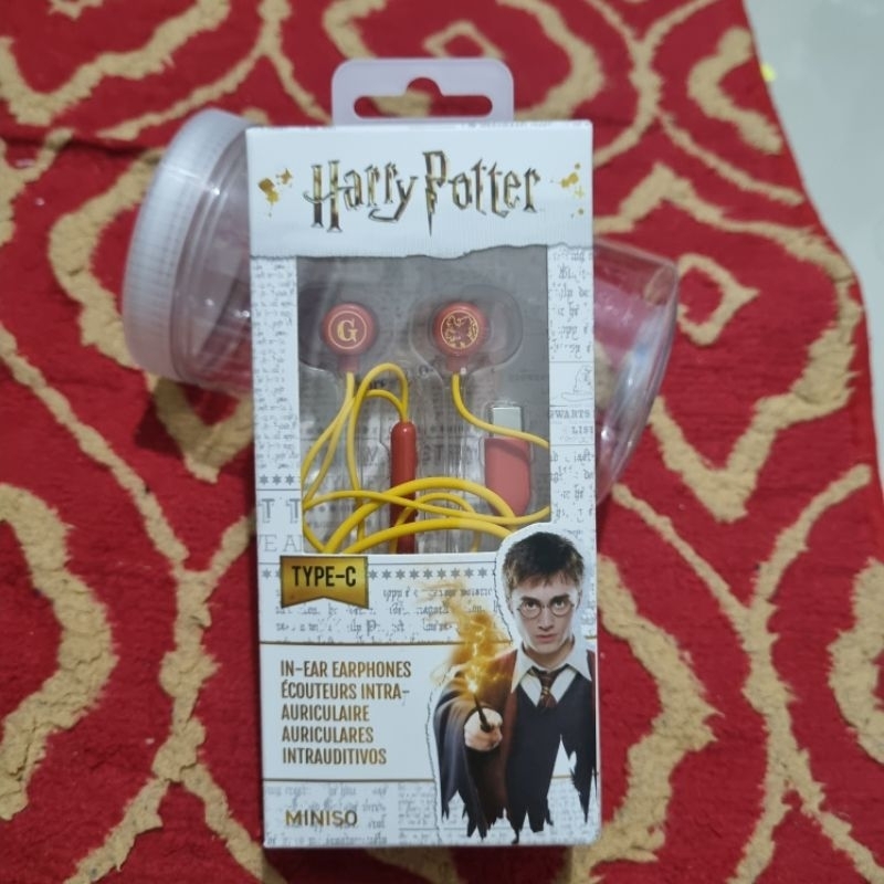 earphone harry potter miniso type c preloved