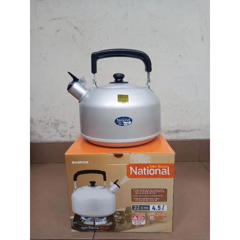 TEKO BUNYI MASPION ALUMUNIUM 22CM Teko siul teko alumunium whistling kettle ceret bunyi ceret siul