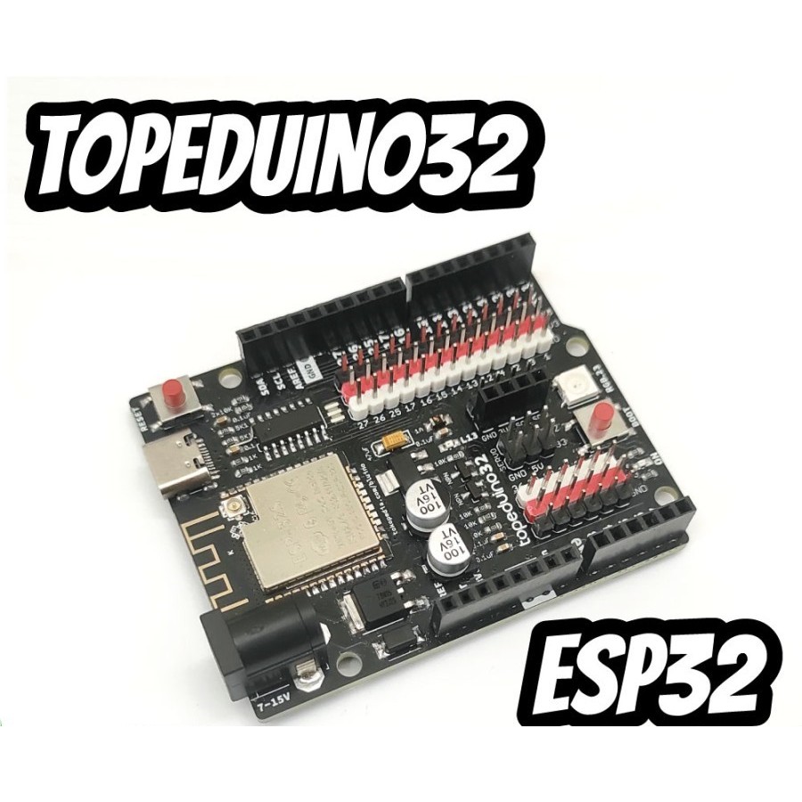 ESP32 UNO ESP 32 ARDUINO UNO Form Size - TOPEDUINO32 CH340 + KABEL USB C