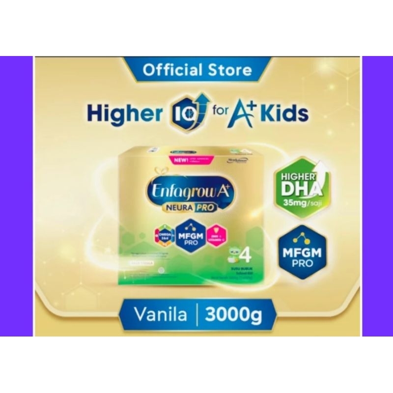 

Enfagrow A+ 4 susu Vanilla 3000gr