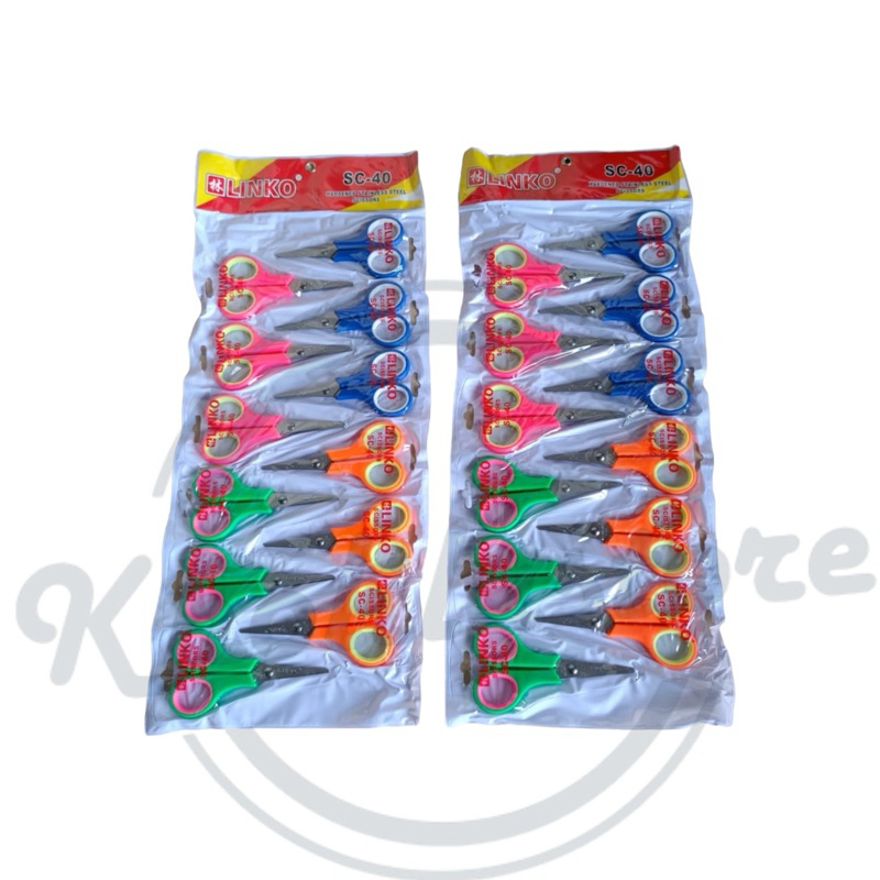 

(12 pcs) Gunting Kecil Renteng Warna Warni Linko