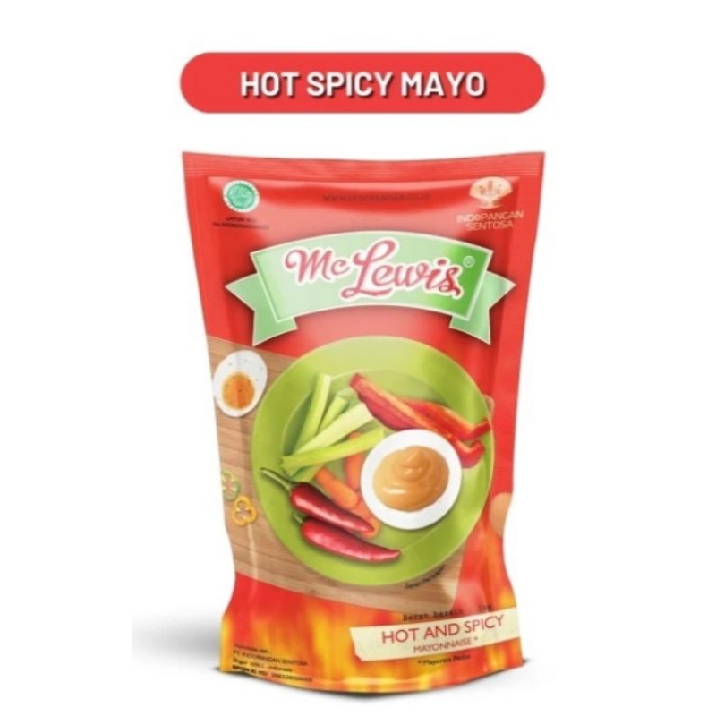 

250 gram mayonaise hot and spicy MC Lewis