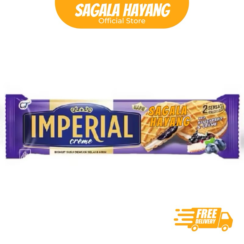 

( SAGALA HAYANG ) Imperial Creme Biskuit Susu Dengan Selai dan Krim -27gram