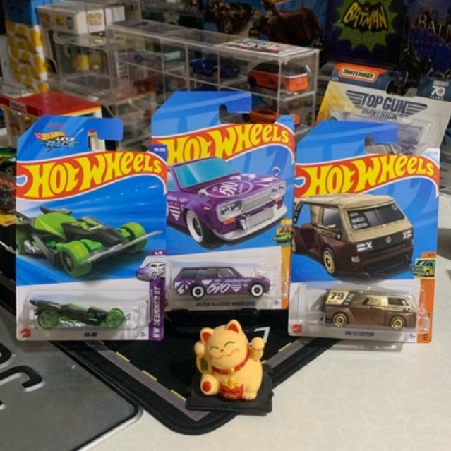 HOTWHEELS PAKETAN 3PCS DATSUN 510 WAGON, RD 06, VW T3 CUSTOM