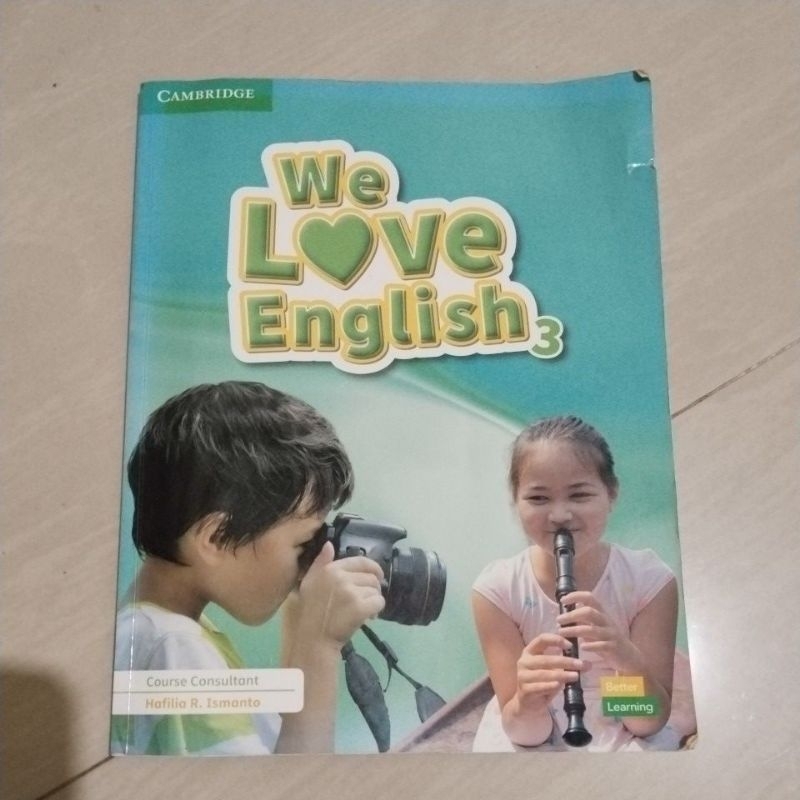 BUKU ORI BUKU WE LOVE ENGLISH 3 PENERBIT CAMBRIDGE