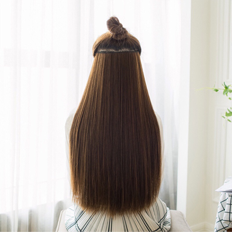 hair clip warna coklat terang