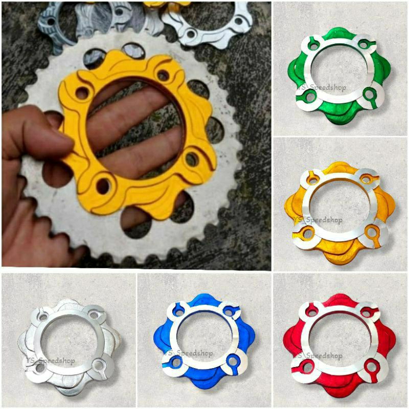 Pemanis cover gear belakang yamaha cnc almunium pnp semua bebek Yamaha RX king Vega R Vegah Zr Jupit