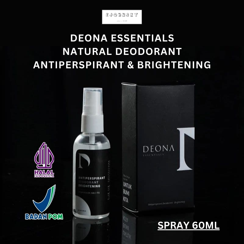 Deona Essentials Deodorant Spray Tawas Natural Antiperspirant & Brightening 4 in 1 by Dena Haura