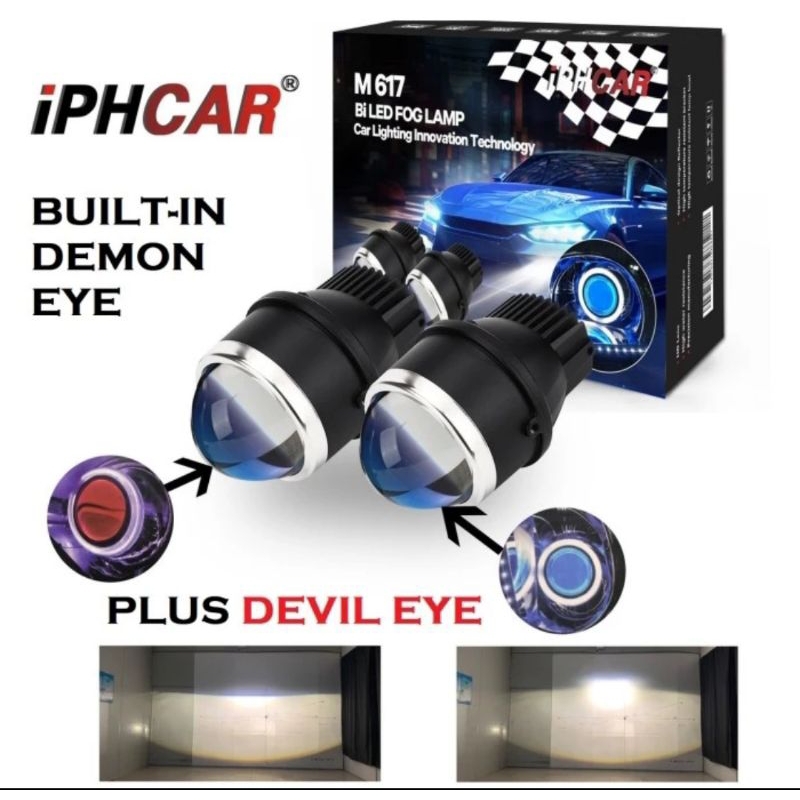 M617 BILED FOGLAMP PROYEKTOR IPHCAR 3INCH