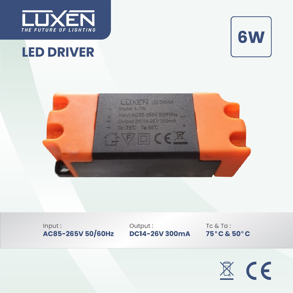 Luxen LED Driver Panel / Power Supply 3 - 6 Watt