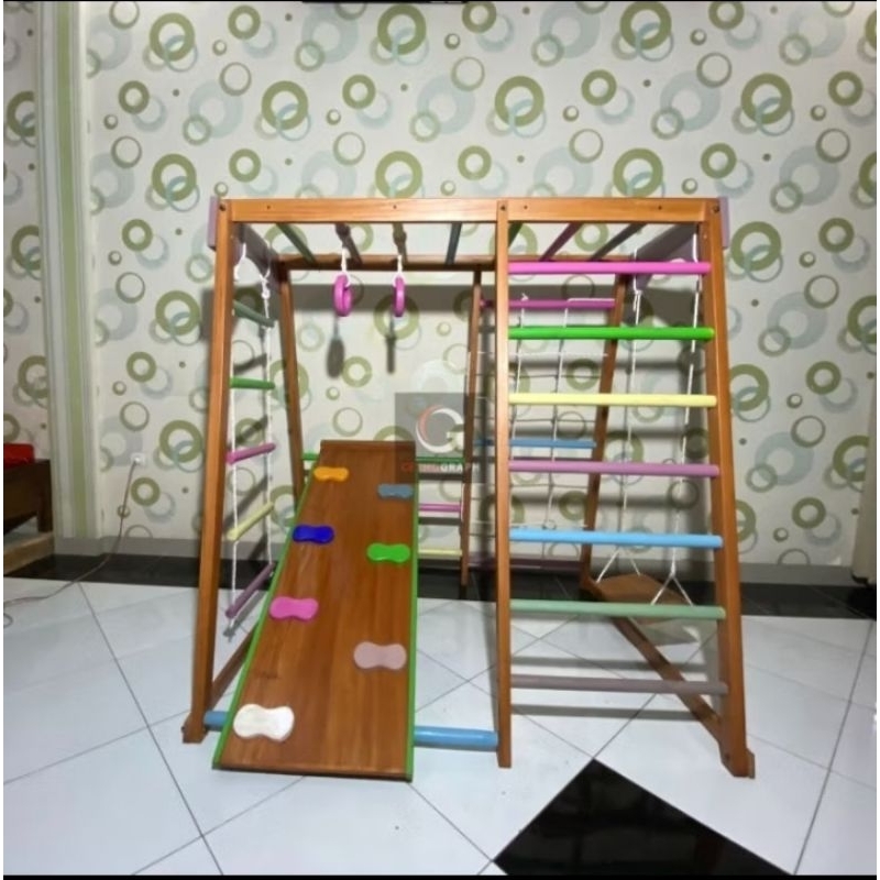 SOLD BRAKIASI PLAYGROUND PLEGRON BERMAIN ANAK SECOND / SEKEN / PRELOVED 140cm SEMI COLOUR JARANG DIP