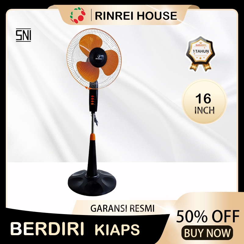 COD Kipas Angin Berdiri Rinrei Advance 16" Stand Fan Sf-16a Votre Garansi Resmi 1 Tahun 16 Inci Stan
