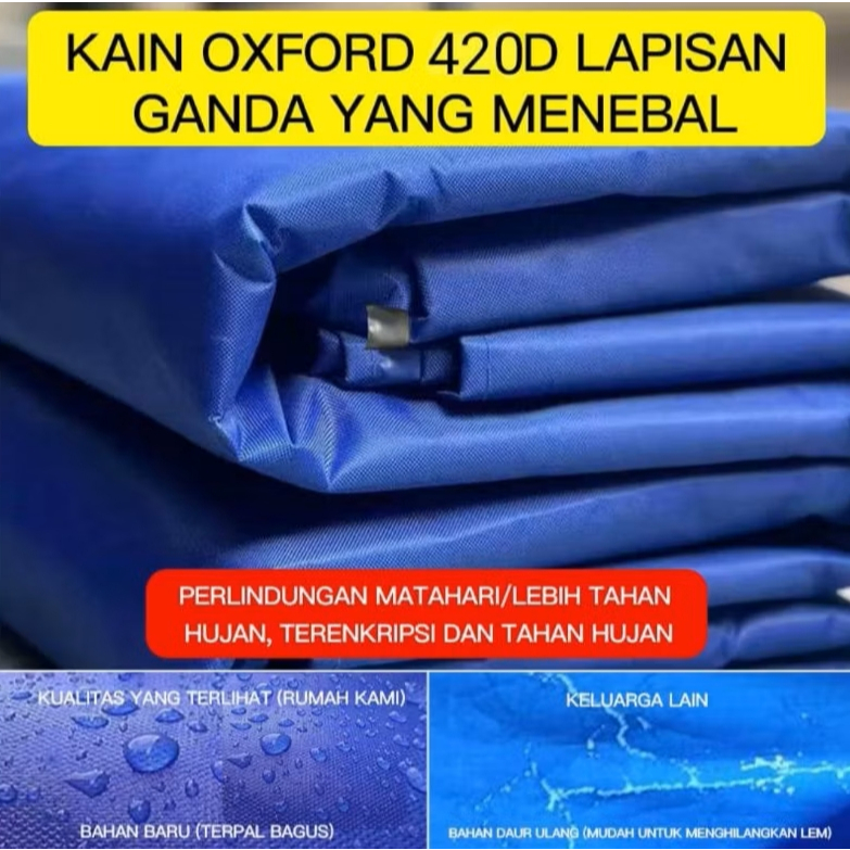 terpal kain tenda outdoor atap tenda lipat kain oxford kanvas poliester polyester