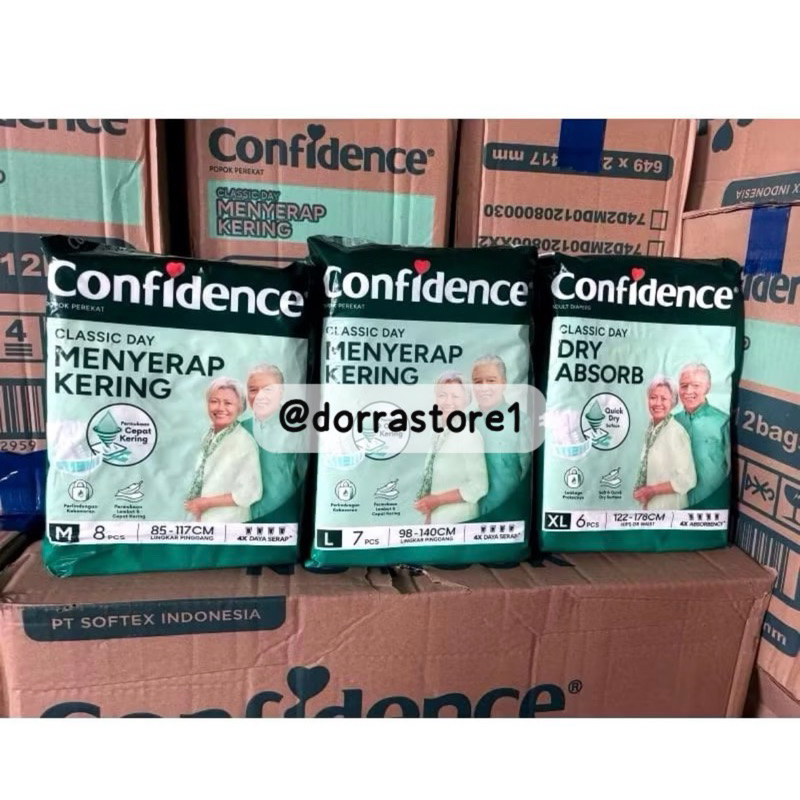 CONFIDENCE PEREKAT M L XL / POPOK LANSIA/POPOK ORANG DEWASA