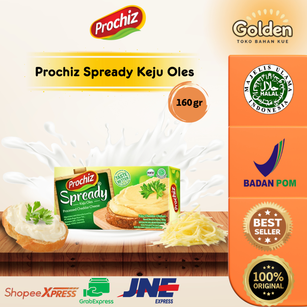 

Keju Prochiz Spready Keju Oles 160G | Spreadable Cheddar Olahan