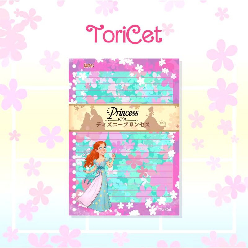 

Loose Leaf / Kertas Binder A5 Toricet Princess - Enchanted