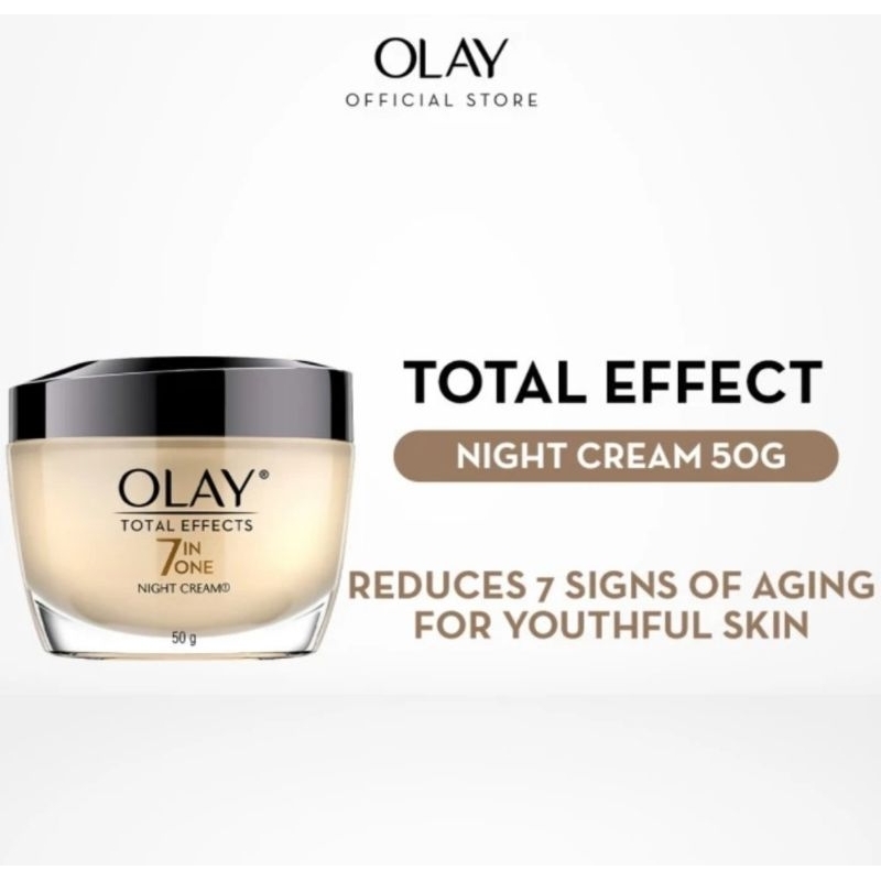 Olay Total Effects 7in1 Night Cream Pelembab Wajah Malam Olay Skincare Anti Aging 50g
