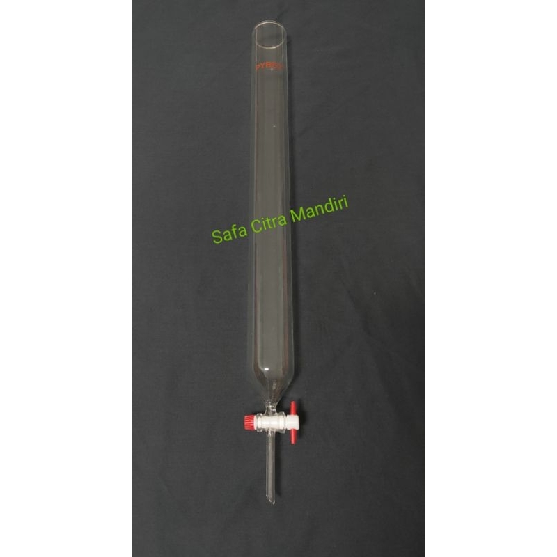 Kolom Kromatografi Pyrex Kran Teflon