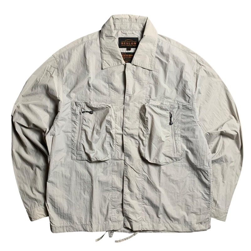 Beslow Windbreaker Double Pocket Lighweight Jacket