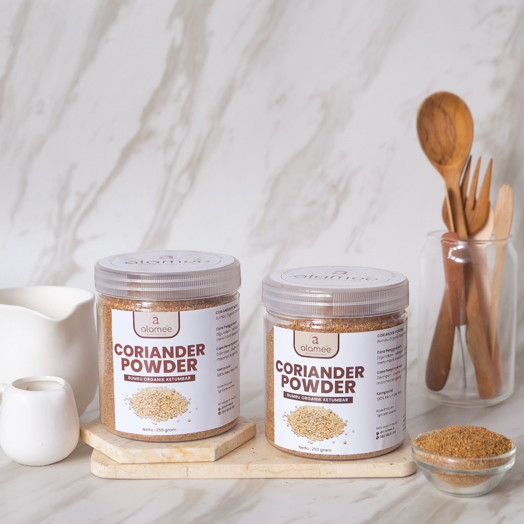 

ALAMEE Ketumbar Bubuk Bumbu Dapur Organik Instan Coriander Powder Murni Asli Tanpa Campuran 250gr