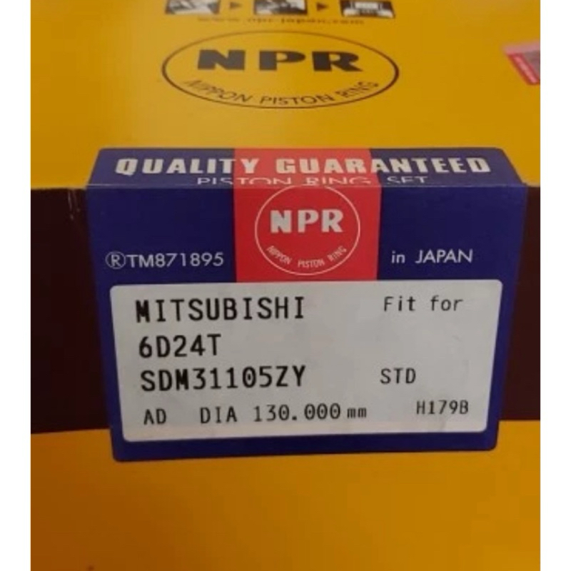 RING PISTON MITSUBISHI FUSO SUPER GREAT 6D24 6D24T RING SEHER RING SEKER HARGA 1 SET NPR JEPANG