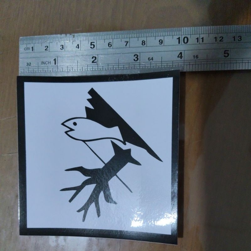 

sticker B3/sticker label limbah/stiker tanda bahaya terhadap lingkungan/stiker limbah list hitam