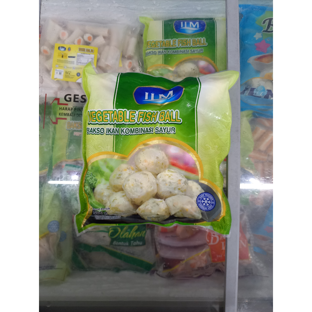 

Frozenfood ILM PREMIUM Bakso Ikan Kombinasi Sayur 500gr