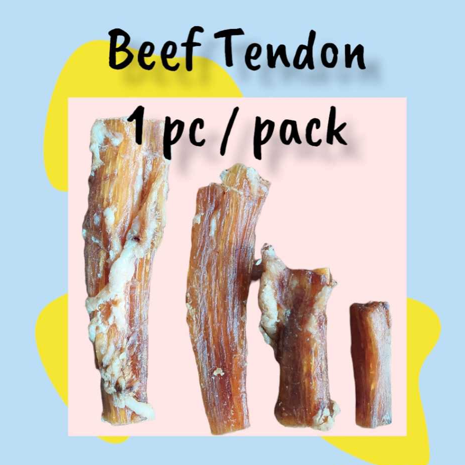 Beef Tendon Jerky / Dog Dehydrated Snack Treats Urat Sapi Makanan Cemilan Gigitan Anjing