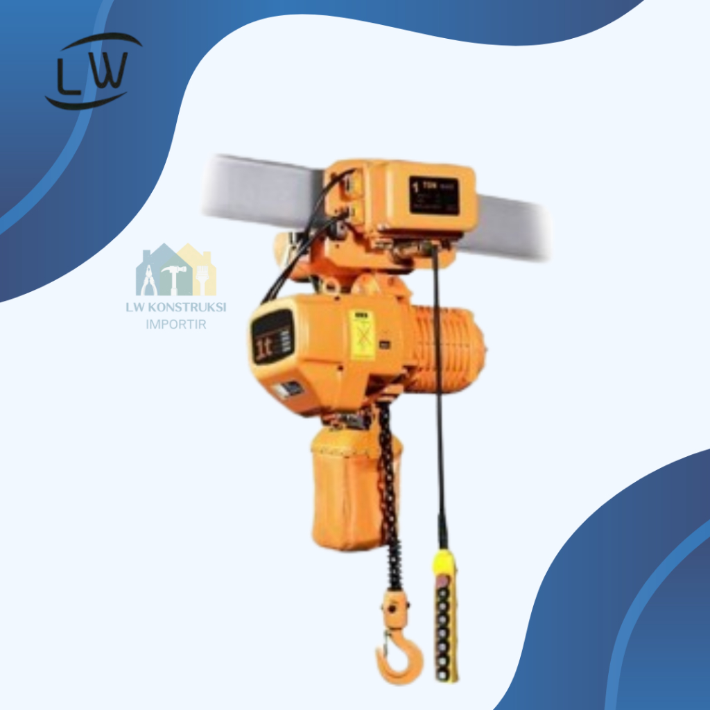 ELECTRIC CHAIN HOIST / CHAIN BLOCK ELEKTRIK 1 TON 6 METER