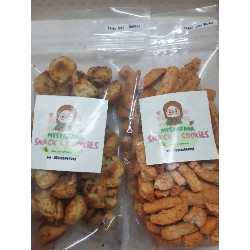 

Paket cemilan basreng makaroni