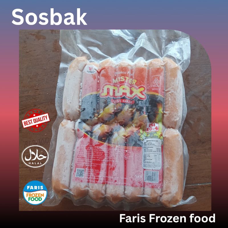 

MISTER MAX Sosis Bakar mini isi 10+4 400 gram
