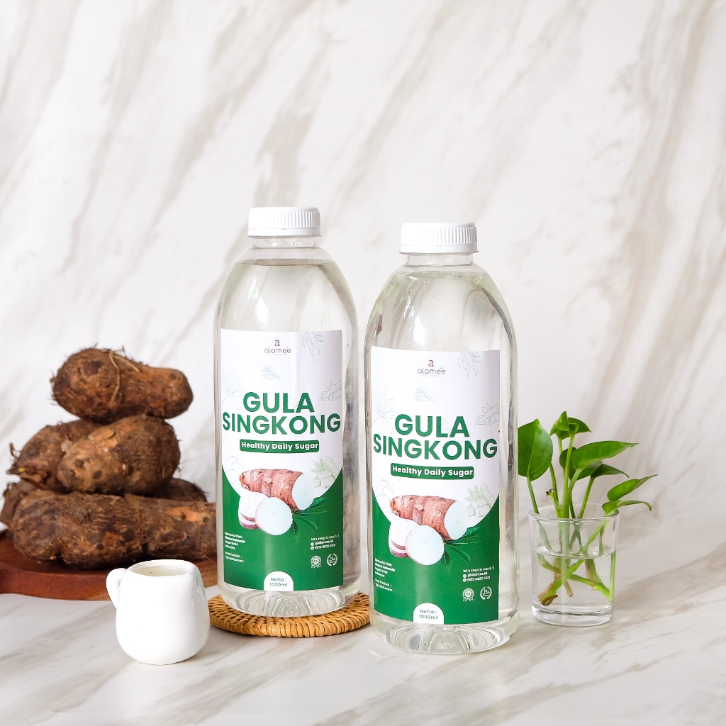 

ALAMEE Gula Singkong Organik Cair Rendah Kalori Pemanis Diet Sweetener Fructose Gluten Free 1000ml