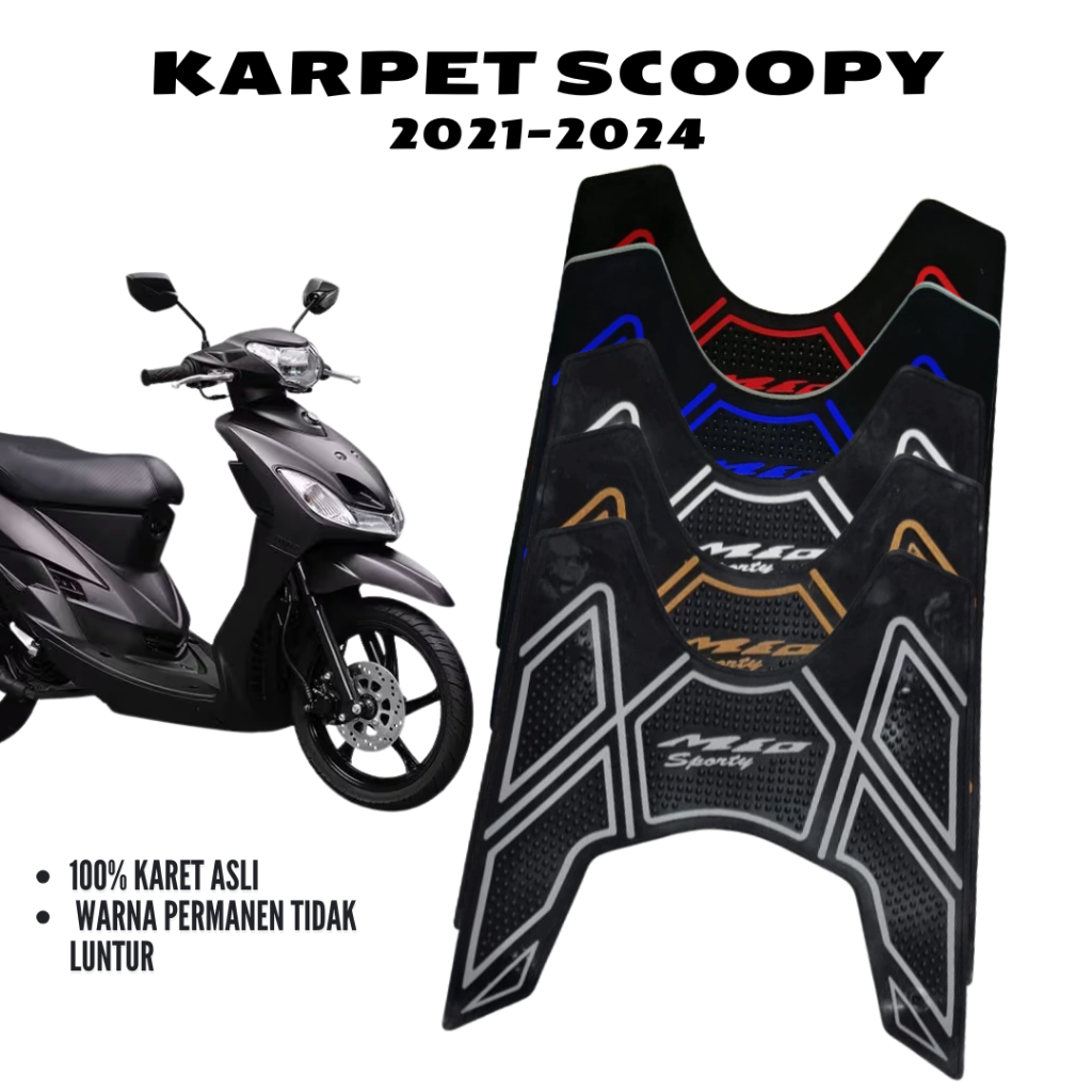 karpet motor mio sporty / pijakan kaki motor yamaha mio old