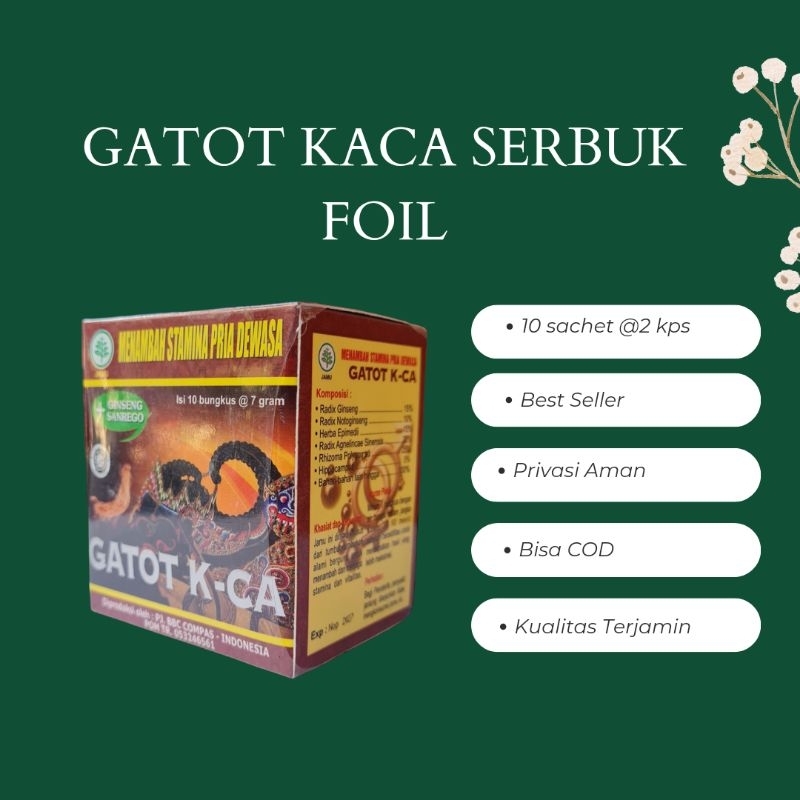 

Jamu Seduh Bahan Foil Gatot Kaca