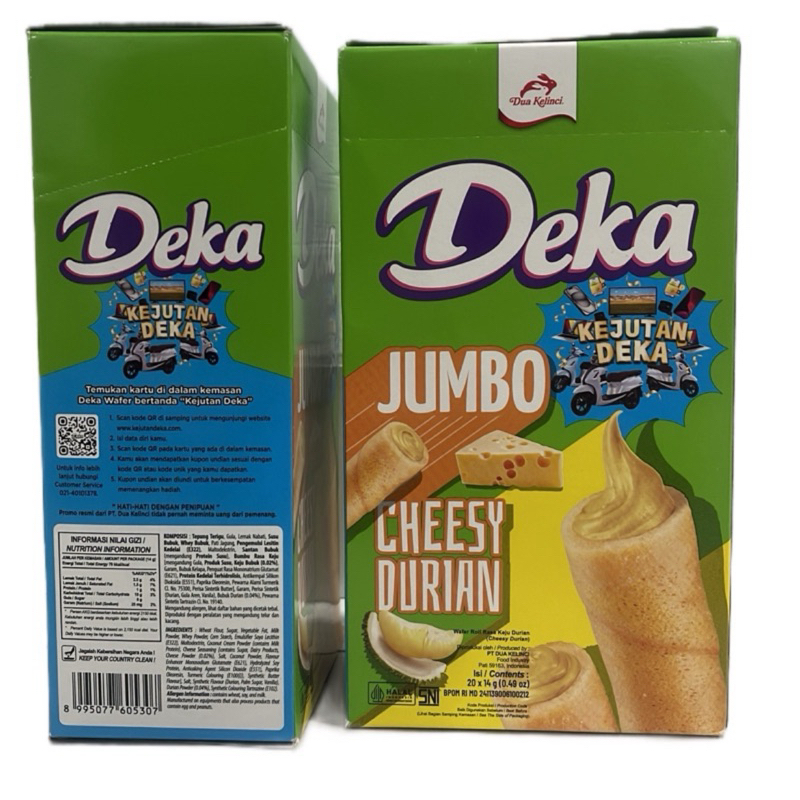 

DEKA JUMBO CHEESY DURIAN (isi 20pcs ) @14gr