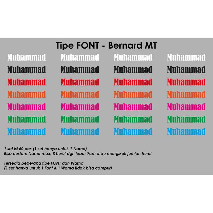 

Stiker Nama Baju Isi 60 pcs | Stiker Nama Kain | Stiker Baju Tinggal Setrika | Stiker Label Nama Baju | Stiker Nama DTF