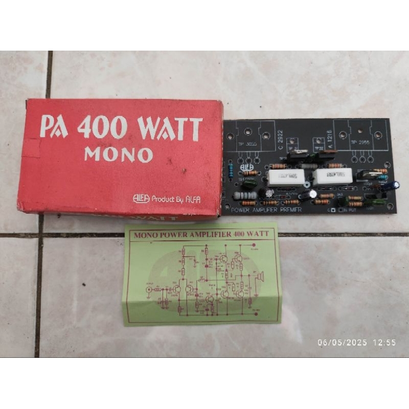 rakitan power amplifier 400watt mono alfa